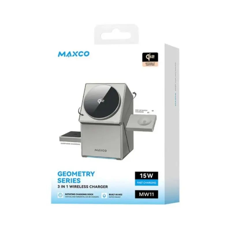 Maxco Geometry Series 3 in1 Wireless Charger 15W MW11