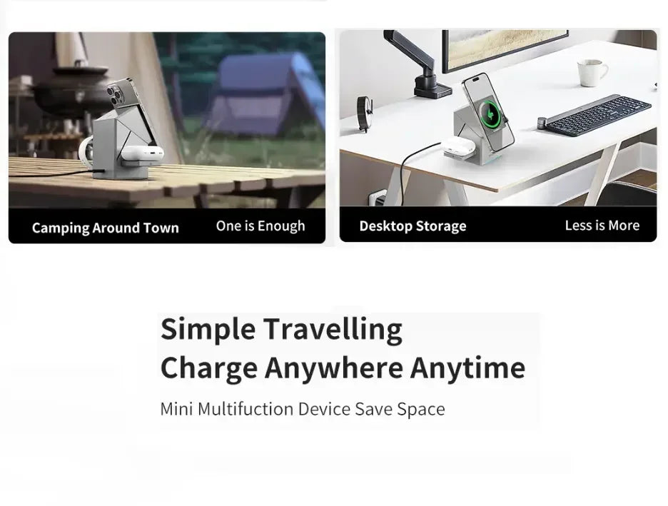 Maxco Geometry Series 3 in1 Wireless Charger 15W MW11 - Three