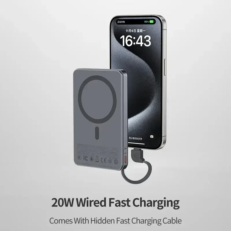 Maxco Magnetic Fast Charging Power Bank 10000mAH 20W MP36 - Three