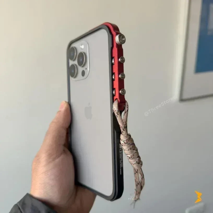Mecha Aluminium Frame Case iPhone 15 Pro Max - Three