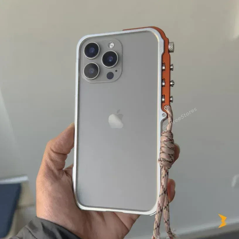 Mecha Aluminium Frame Case iPhone 15 Pro Max - Three