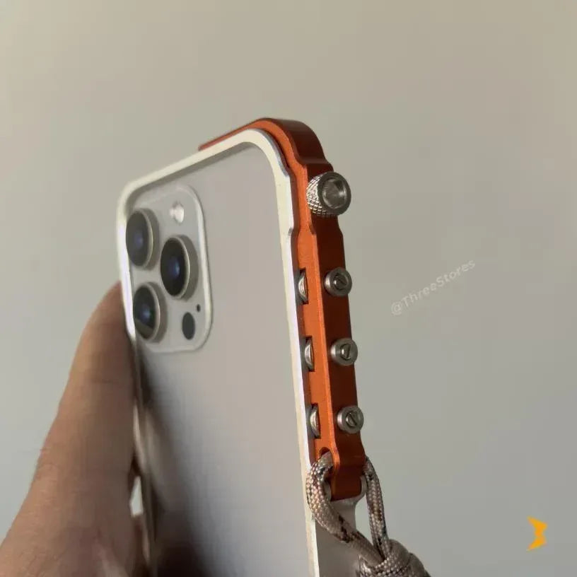 Mecha Aluminium Frame Case iPhone 15 Pro Max - Three