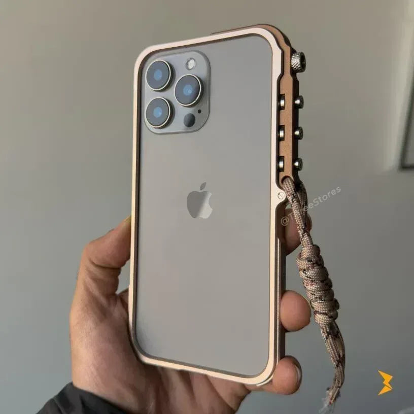 Mecha Aluminium Frame Case iPhone 15 Pro Max - Three