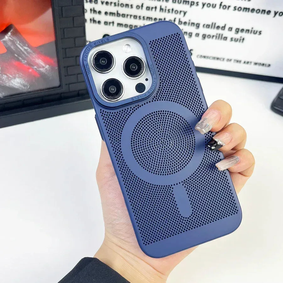 Mesh Heat Dissipation Magsafe Case iPhone 14 Pro Max - Three