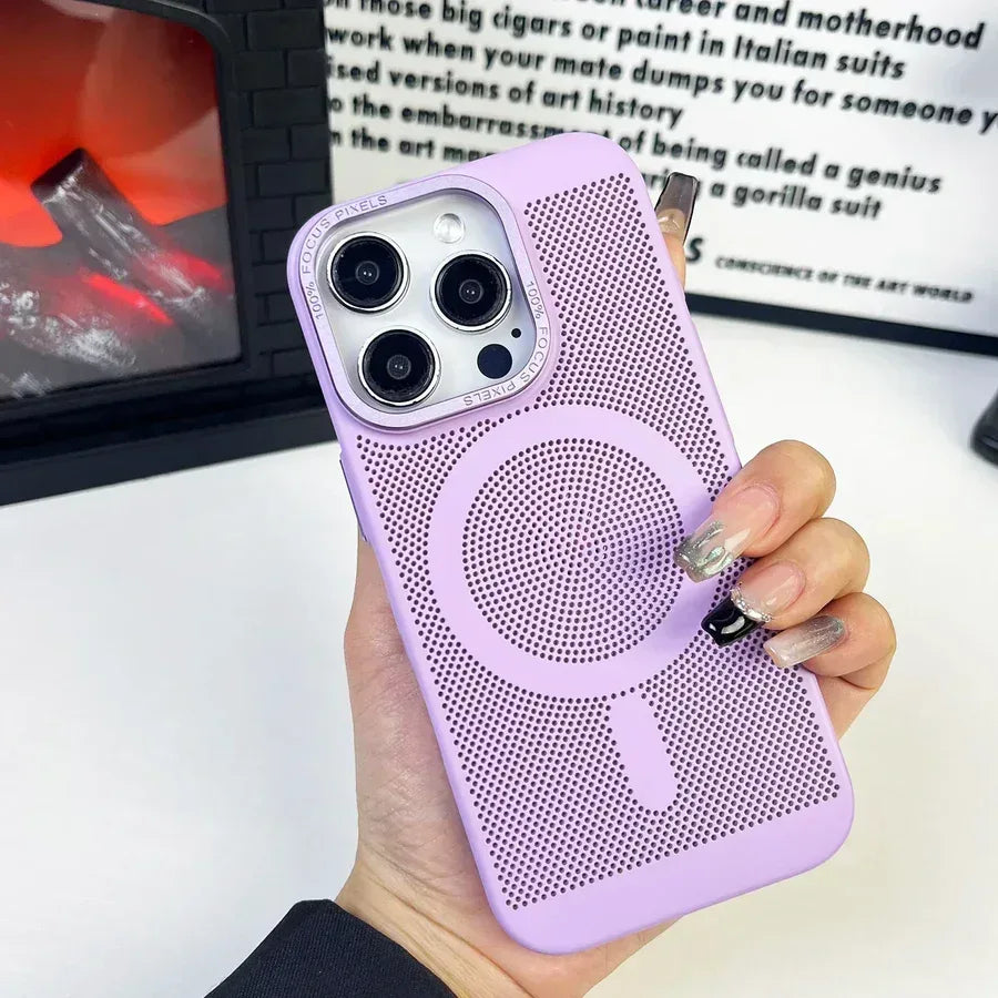 Mesh Heat Dissipation Magsafe Case iPhone 11 Pro Max - Three