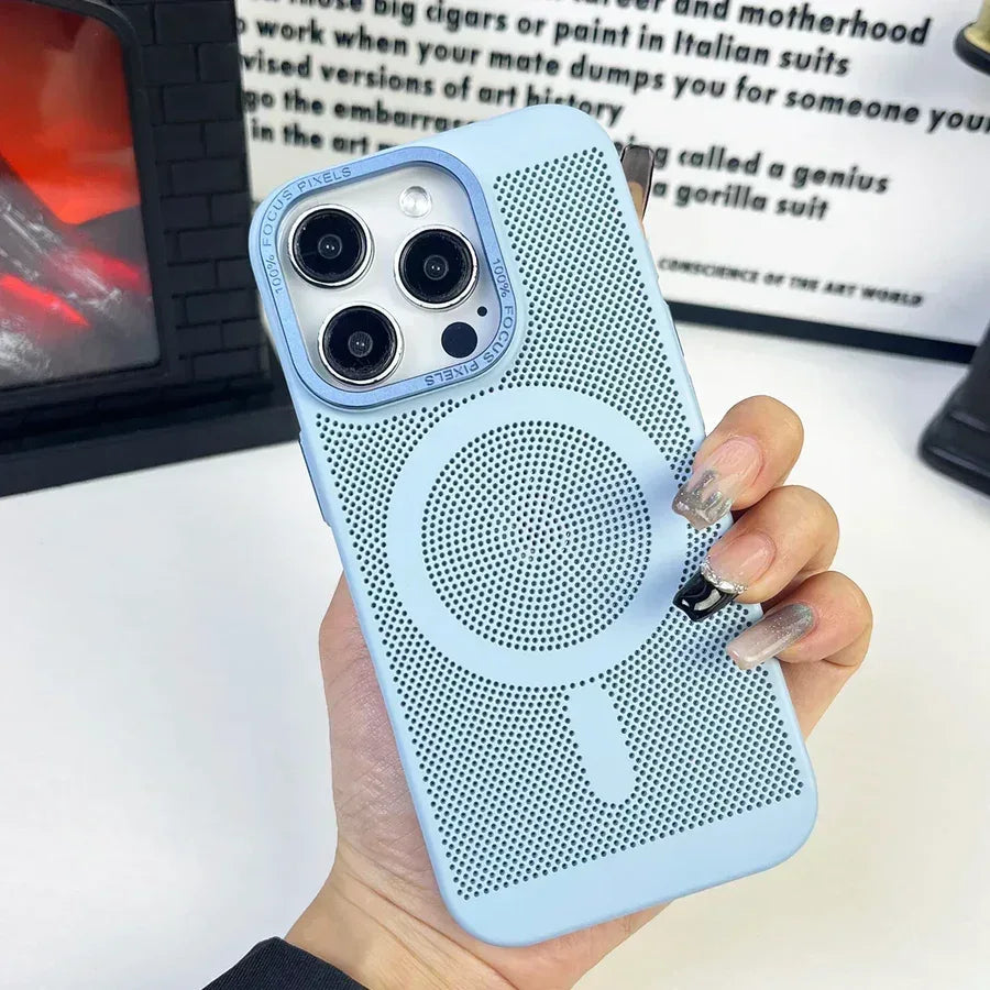 Mesh Heat Dissipation Magsafe Case iPhone 13 Pro Max - Three