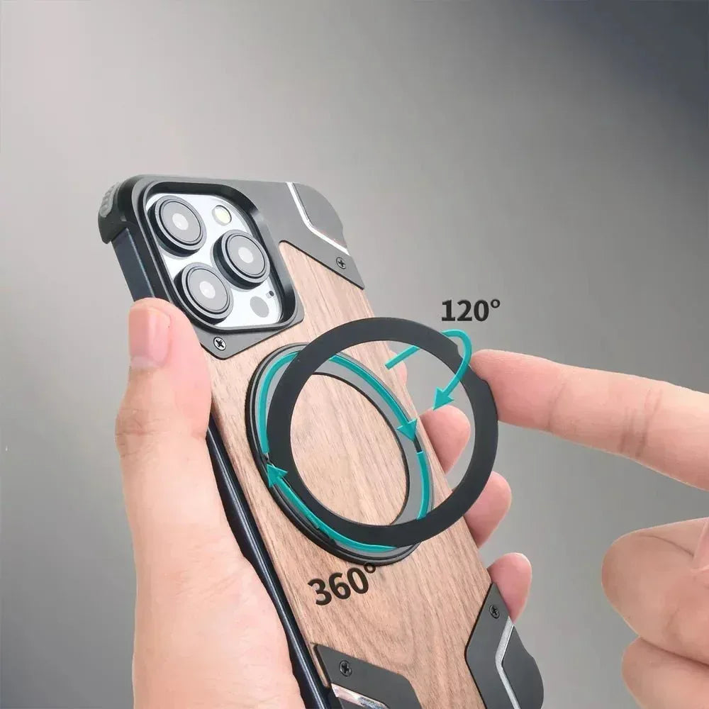 Metal Axis Magsafe Stand Case iPhone 16 Pro Max - Three