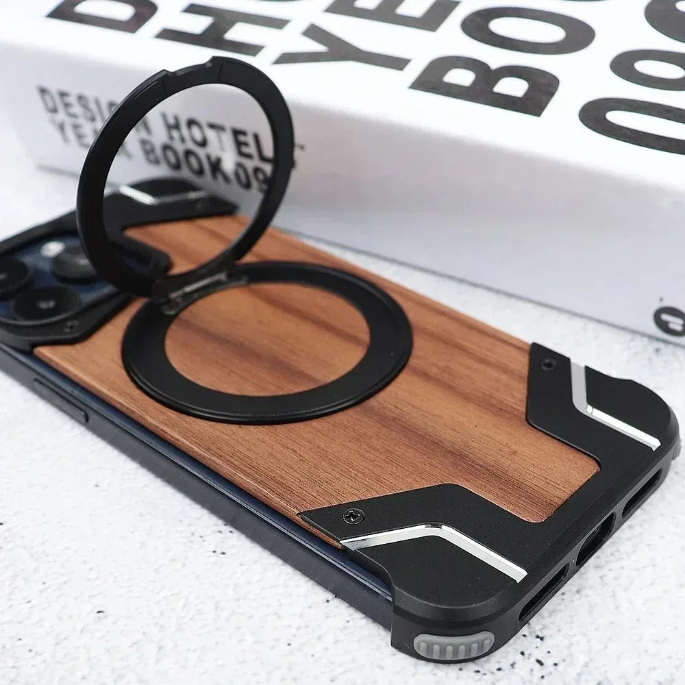 Metal Axis Magsafe Stand Case iPhone 16 Pro Max - Three