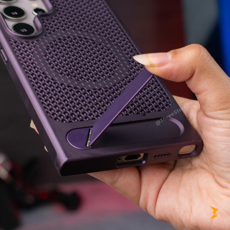 Metal Stand Holder Case Samsung S25 Ultra