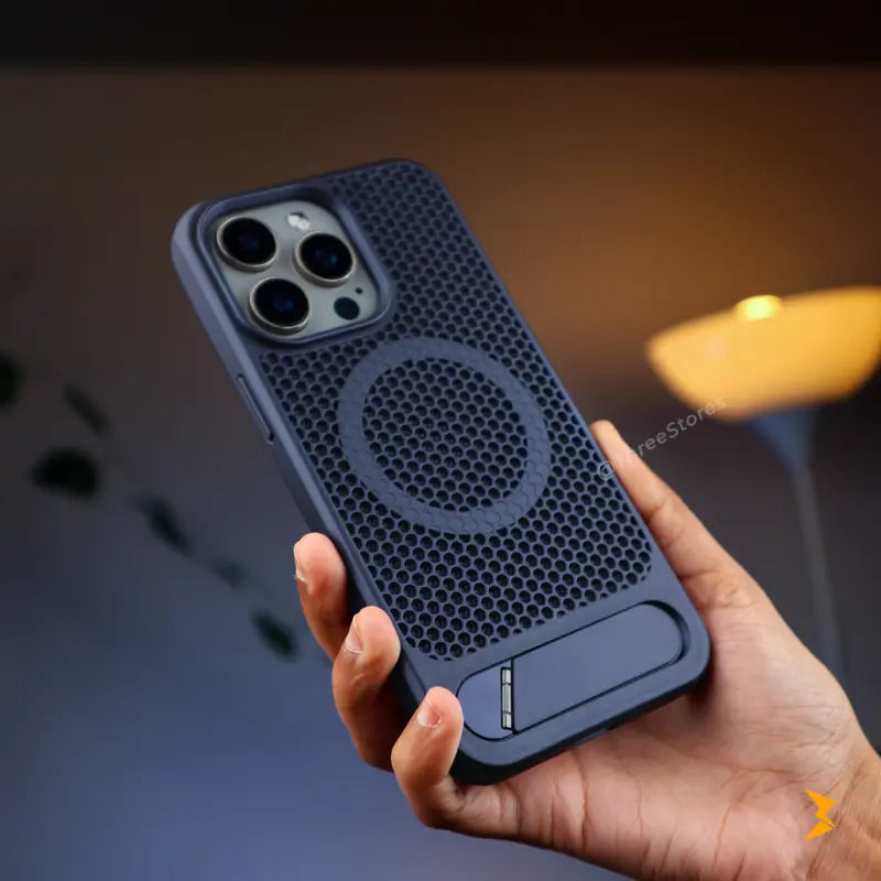 Metal Stand Holder Case iPhone 15 Pro