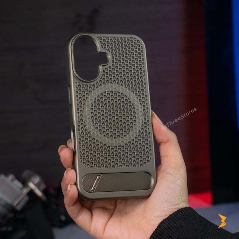 Metal Stand Holder Case iPhone 16