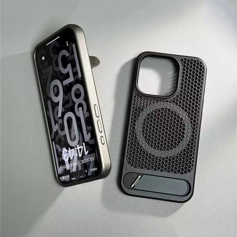 Metal Stand Holder Case iPhone 16 Pro Max