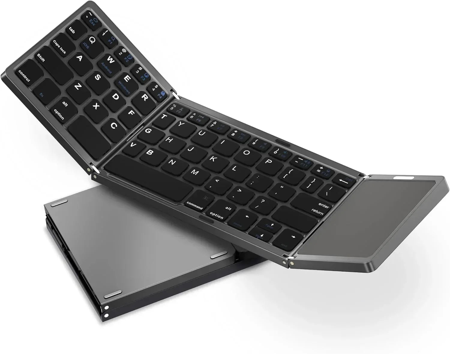 Mini Foldable Wireless Keyboard With Touchpad - Three