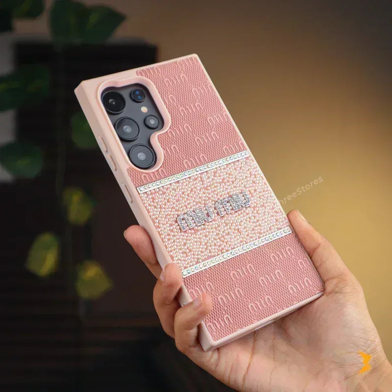 Miu Miu Strass Case Samsung S25 Ultra - Three