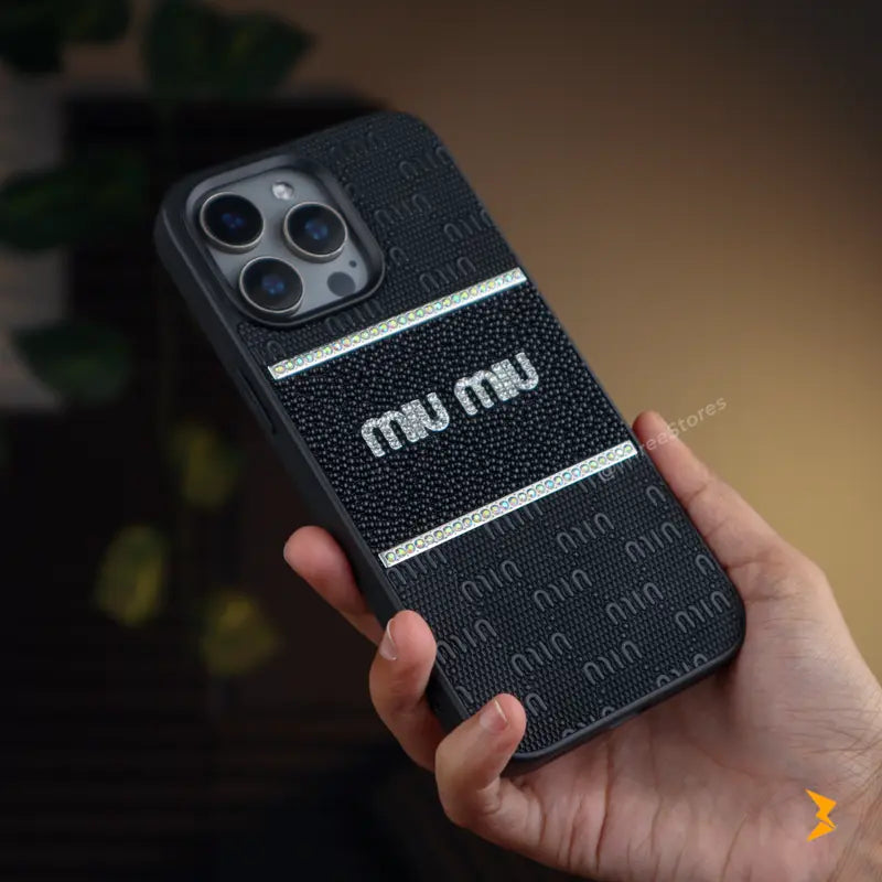 Miu Miu Strass Case iPhone 13 Pro Max