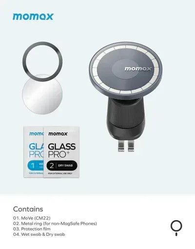 Momax MoVe Easy Magnetic Car Mount CM22L - Three