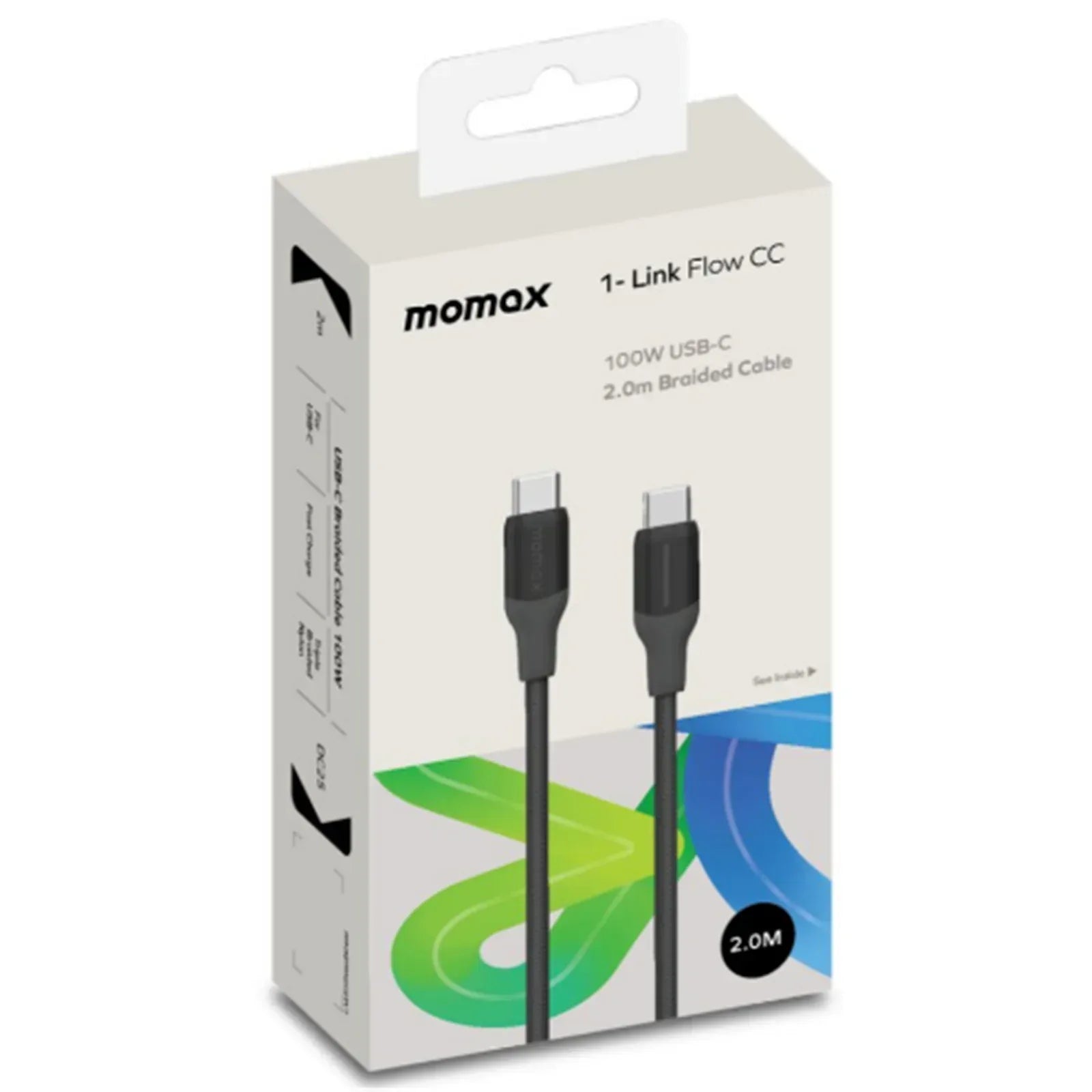 Momax 1-Link Flow 100W USB-C Cable DC25D - Three