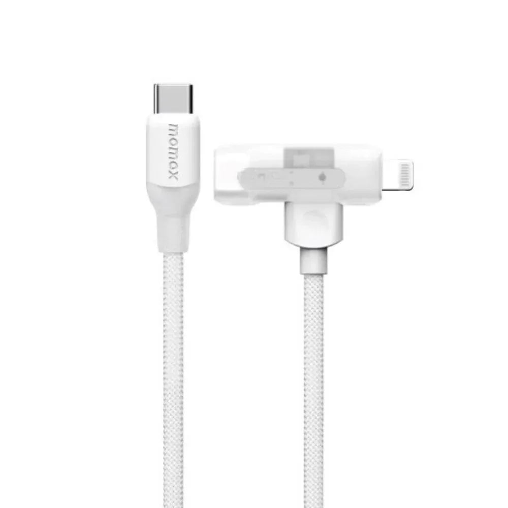 Momax 1-Link Flow Duo 2-in-1 USB-C to USB-C + Lightning Cable 1.5m DL56 - Three
