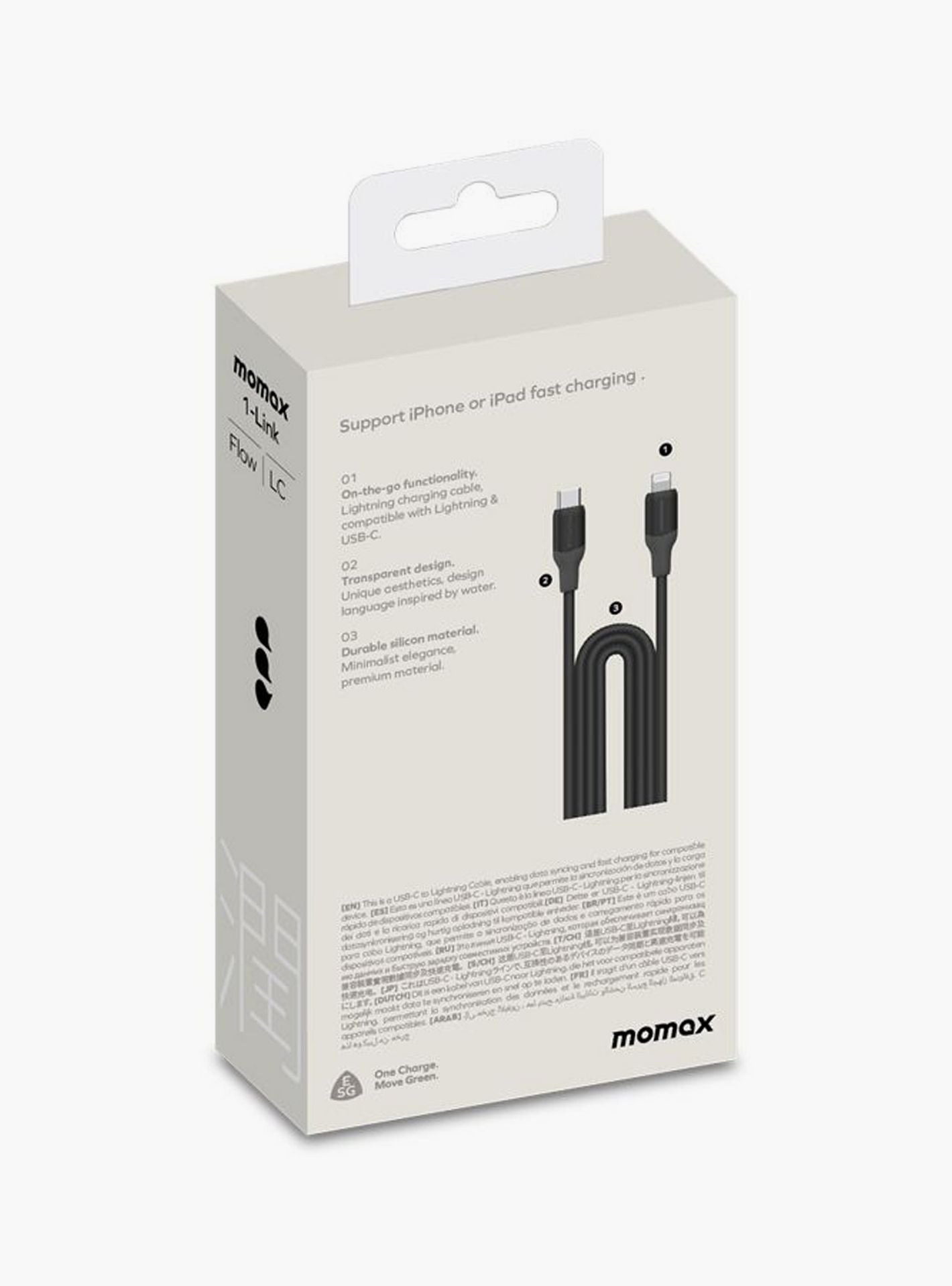 Momax 1-Link USB-C To Lightning 1.2m 35W Charging + Data Cable DL53D