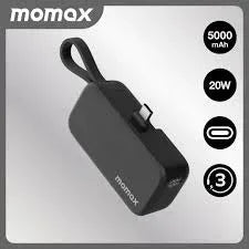 Momax 1-Power Mini 5000mAh built-in Foldable USB-C Power Bank IP130 - Three