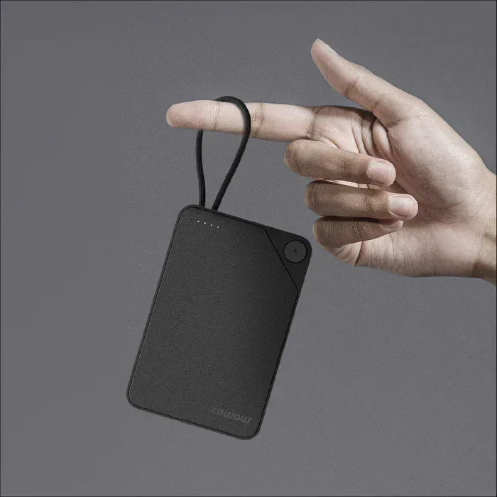 Momax 1-Power X Power Bank 10000mAh With Built-in USB-C Cable - Three