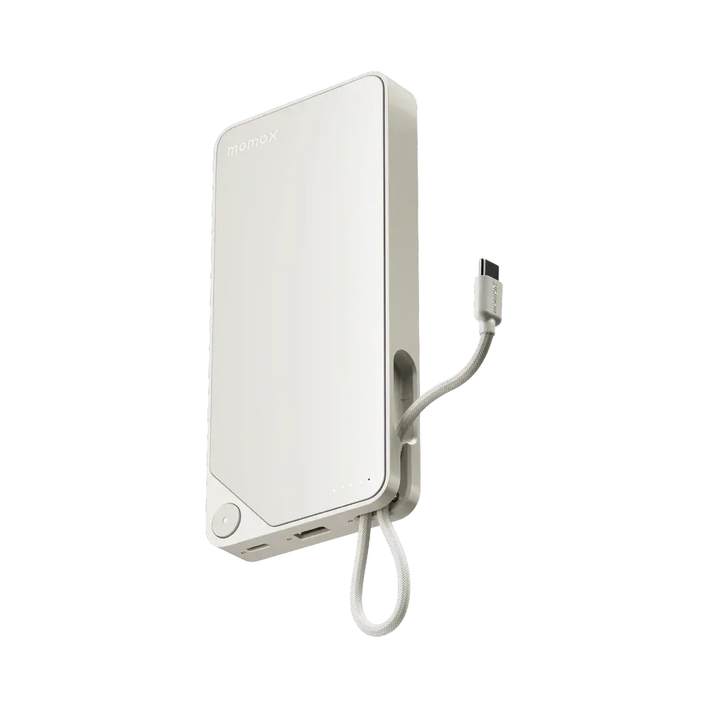 Momax 1-Power X Power Bank 20000mAh With Built-In USB-C Cable IP153 - Three