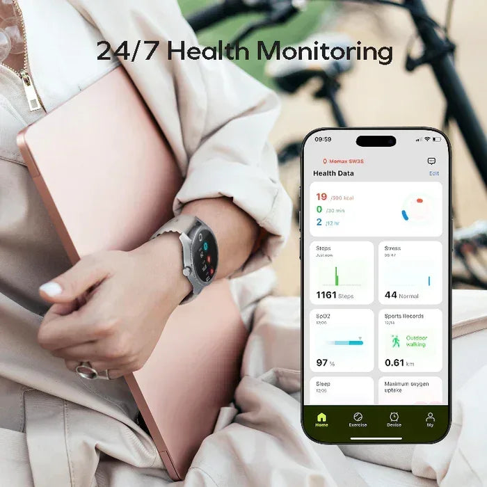 Momax 1-Wear Smart Watch Round SW2S - Three