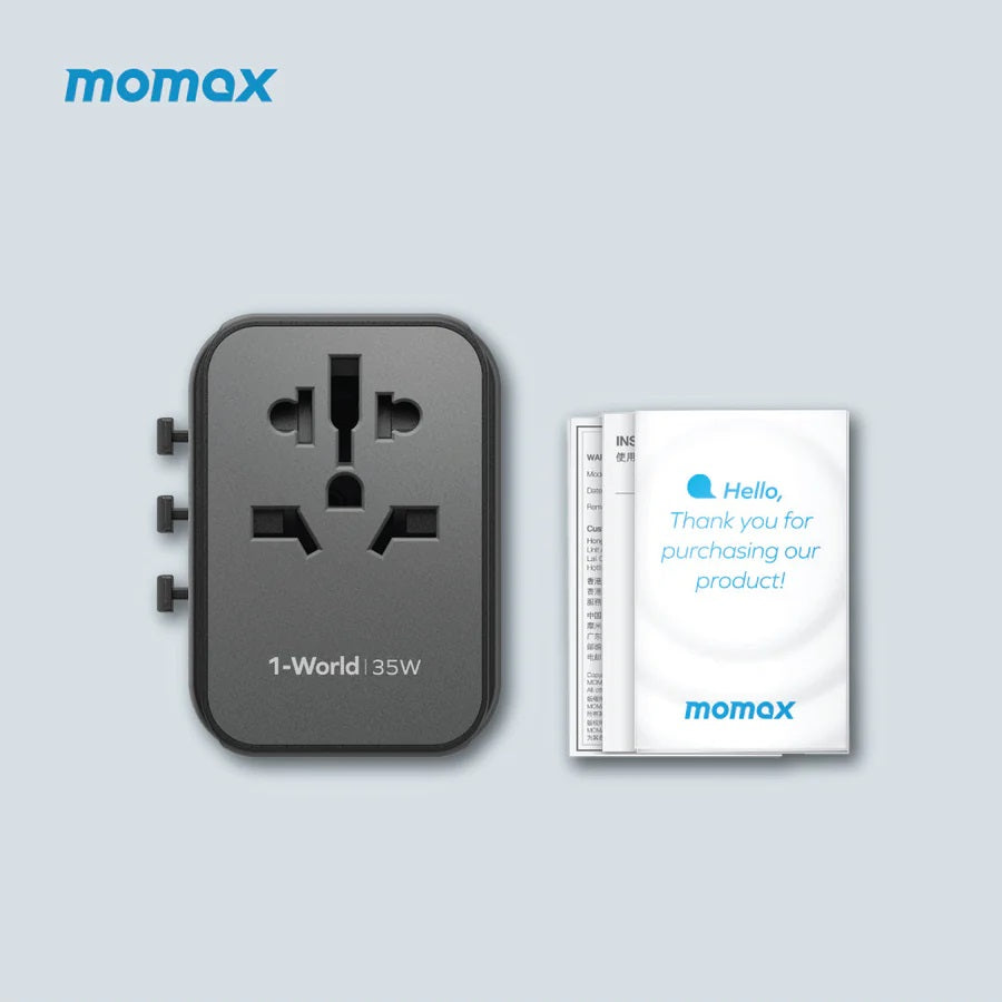 Momax 1-World 5-Port Travel Charger 35W