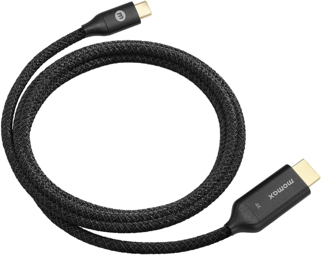 Momax ELITE LINK 4K USB-C to HDMI Cable 2M DT3D - Three