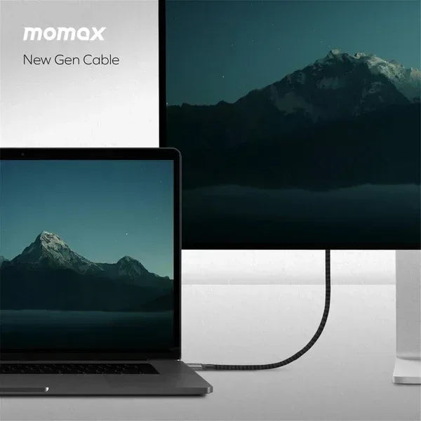 Momax Elite 240W USB-C 8K 60 Hz USB4 40Gbps Cable 1m DC39D - Three
