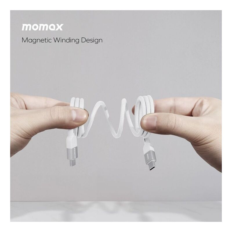 momax magnetic winding design cable held by hands