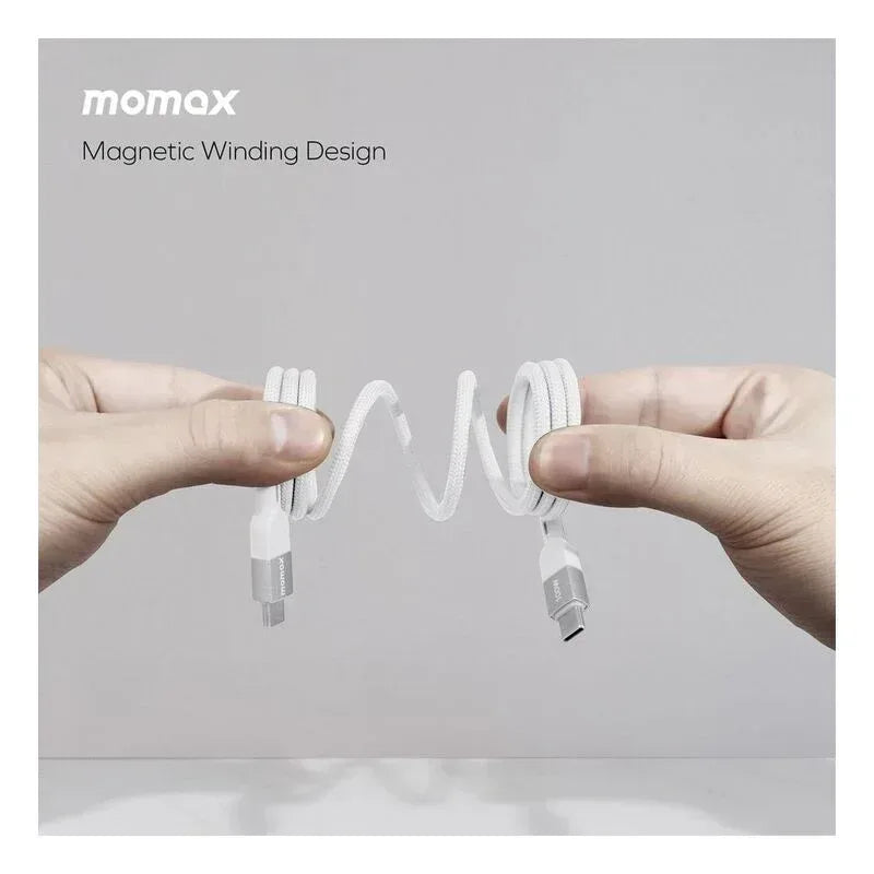 Momax Elite Mag 100W USB-C to USB-C Magnetic Cable 1m DC35W - Three
