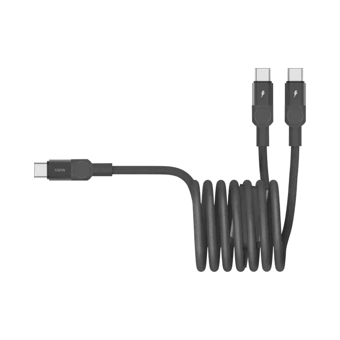 Momax Mag.Link Magnetic USB-C to 2 USB-Cs Cable 100W 2m DC56 - Three