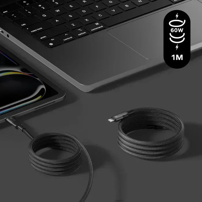 Momax Mag.Link Magnetic USB-C to Lightning Cable 60W DL57D - Three