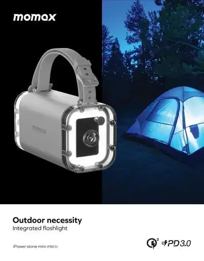 Momax iPower Stone Mini Outdoor Power Station 40000mAh - Three