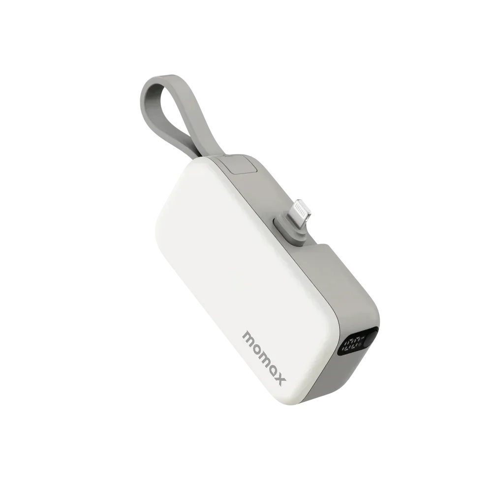 Momax Power Mini 3-in-1 Power Bank 5000mAh lightning With Cable IP130MFIW - Three