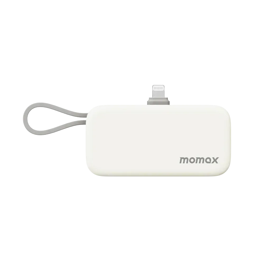 Momax Power Mini 3-in-1 Power Bank 5000mAh lightning With Cable IP130MFIW - Three
