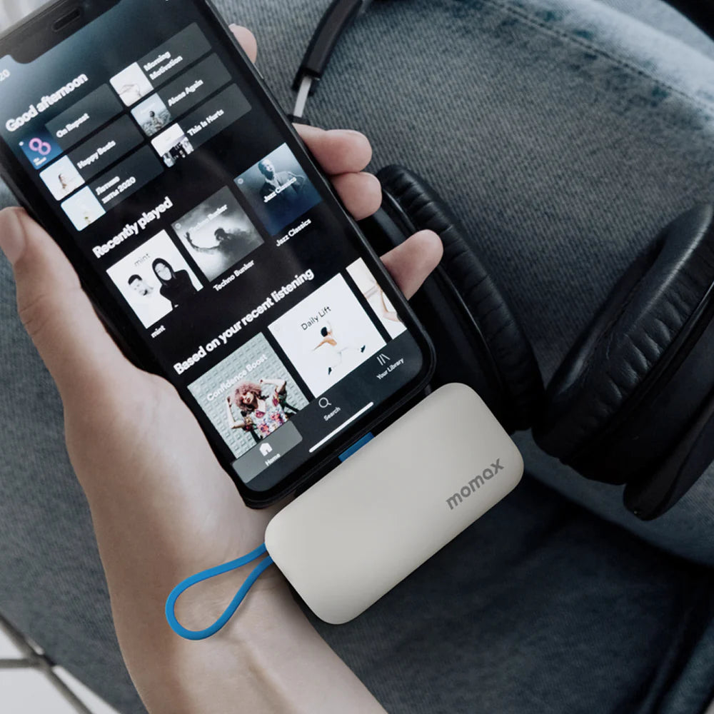 Momax Power Mini 3-in-1 Power Bank 5000mAh lightning With Cable IP130MFIW