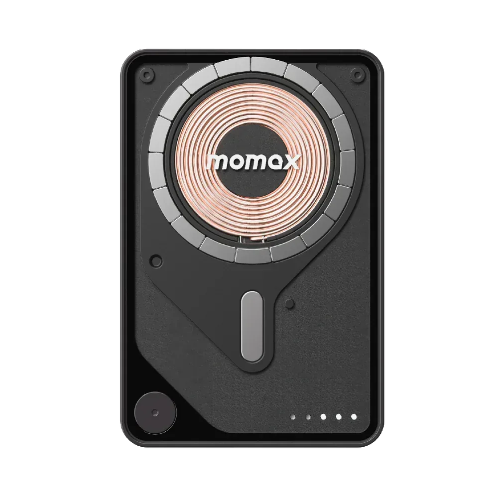 Momax Power X Pro Magnetic Wireless Power Bank 5000mAh With Built-In USB-C Cable IP131HK - Three