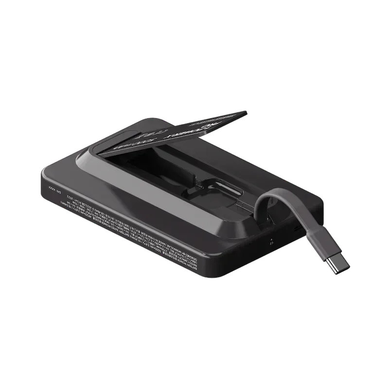 Momax Power X Pro Magnetic Wireless Power Bank 5000mAh With Built-In USB-C Cable IP131HK - Three