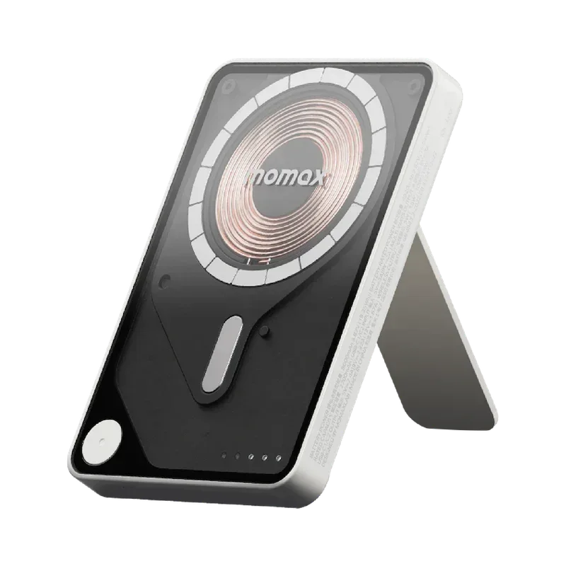 Momax Power X Pro Magnetic Wireless Power Bank 5000mAh With Built-In USB-C Cable IP131HK - Three