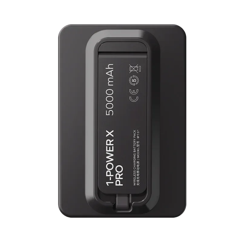 Momax Power X Pro Magnetic Wireless Power Bank 5000mAh With Built-In USB-C Cable IP131HK - Three
