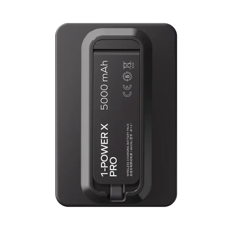 Momax Power X Pro Magnetic Wireless Power Bank 5000mAh With Built-In USB-C Cable IP131HK - Three