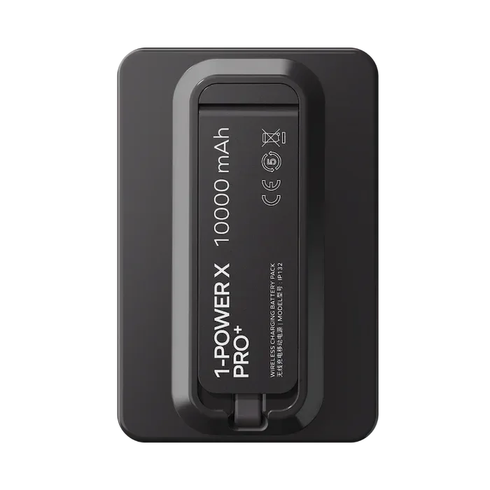Momax Power X Pro+ Magnetic Wireless Power Bank 10000mAh With Built-In USB-C Cable IP132HK - Three