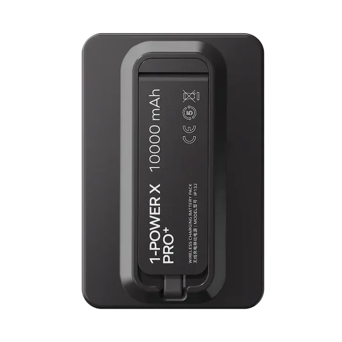Momax Power X Pro+ Magnetic Wireless Power Bank 10000mAh With Built-In USB-C Cable IP132HK - Three