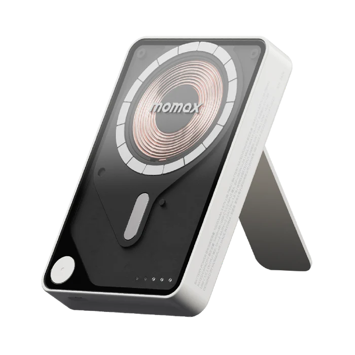 Momax Power X Pro+ Magnetic Wireless Power Bank 10000mAh With Built-In USB-C Cable