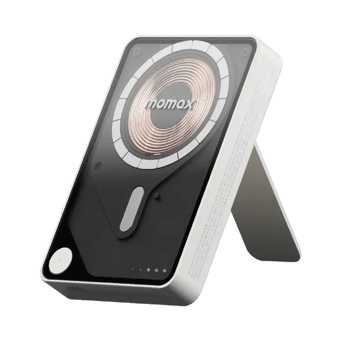 Momax Power X Pro+ Magnetic Wireless Power Bank 10000mAh With Built-In USB-C Cable IP132HK - Three