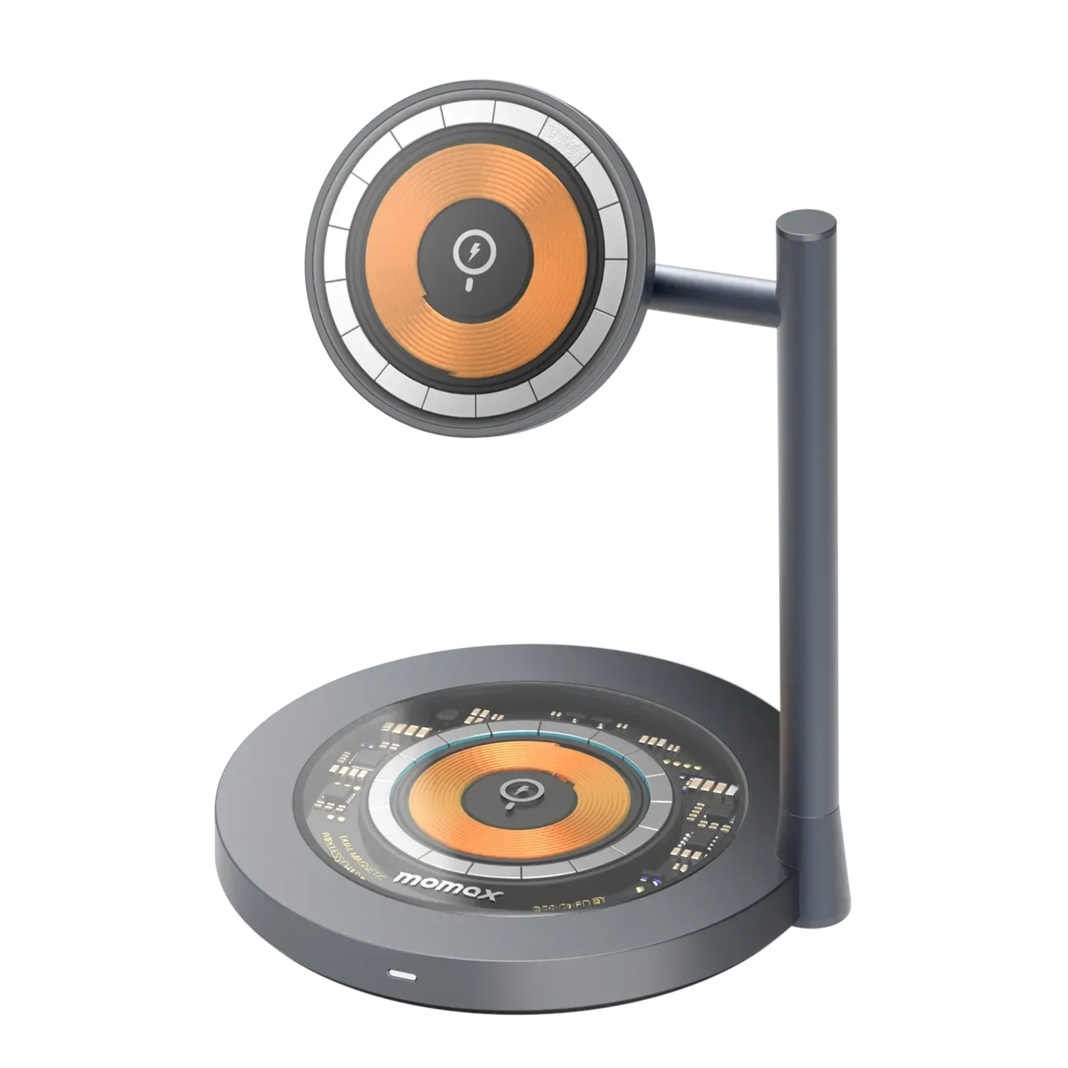Momax Q.MAG Dual 2 Dual Magnetic Wireless Charging Stand UD23E - Three