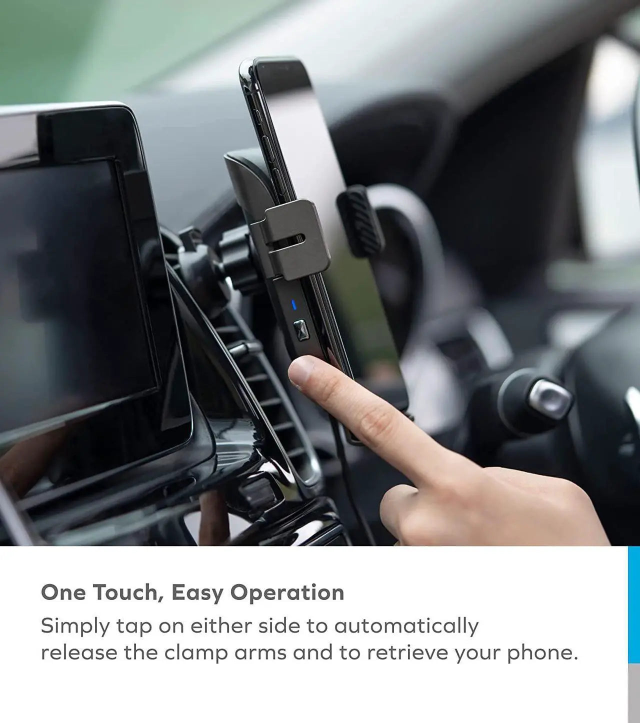 Momax Q.Mount Smart IR Auto Clamping Wireless Charging Car Mount CM12