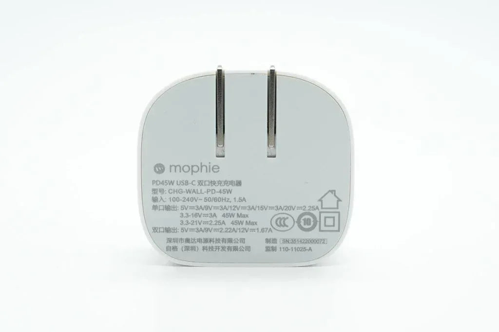 Mophie Wall Charger PD 45W Usb-C - Three